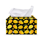 Mango Pattern Print Leather Tissue Box Cover
