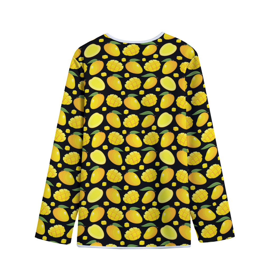 Mango Pattern Print Long Sleeve Short Coat