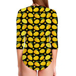 Mango Pattern Print Long Sleeve Swimsuit