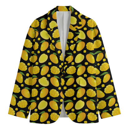 Mango Pattern Print Men's Cotton Blazer