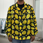 Mango Pattern Print Men's Shirt Jacket