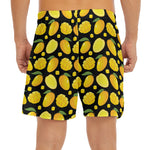Mango Pattern Print Men's Split Running Shorts