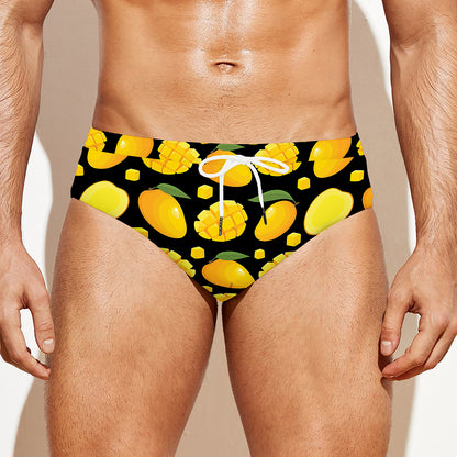 Mango Pattern Print Men's Swim Briefs