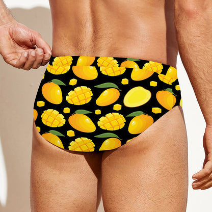 Mango Pattern Print Men's Swim Briefs