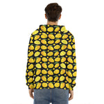 Mango Pattern Print Men's Velvet Pullover Hoodie