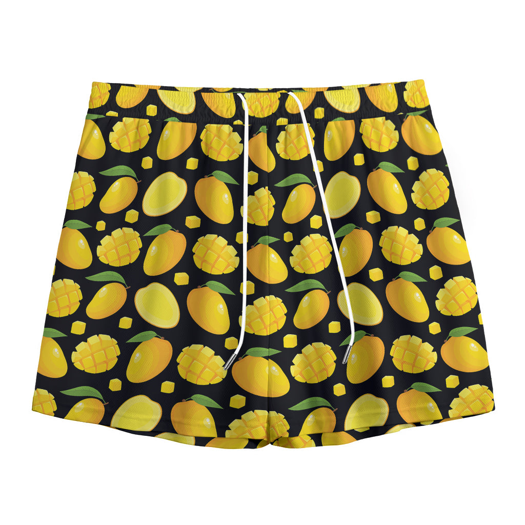 Mango Pattern Print Mesh Shorts
