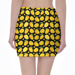 Mango Pattern Print Pencil Mini Skirt