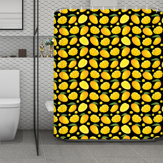 Mango Pattern Print Polyester Shower Curtain