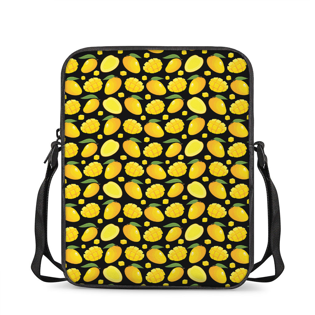 Mango Pattern Print Rectangular Crossbody Bag