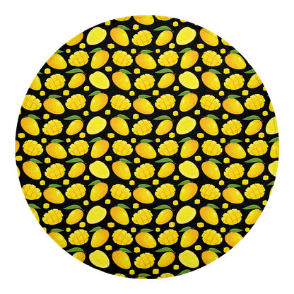 Mango Pattern Print Round Blanket