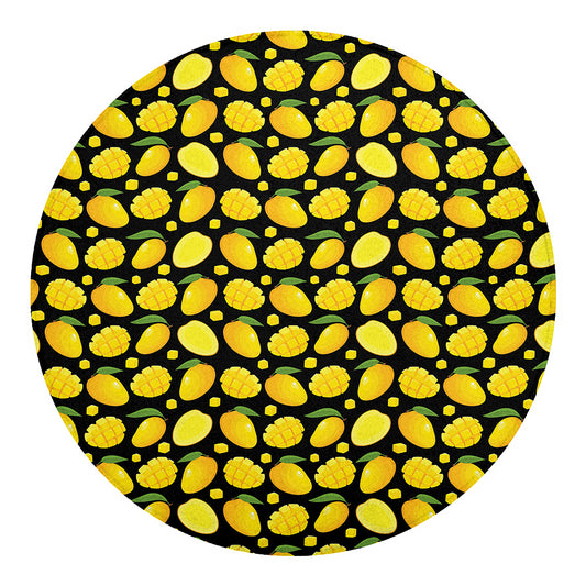 Mango Pattern Print Round Blanket