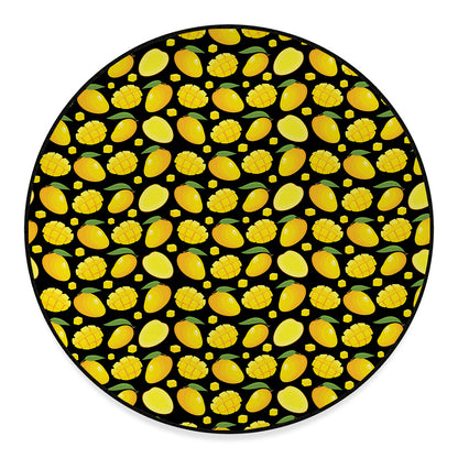 Mango Pattern Print Round Floor Mat
