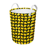 Mango Pattern Print Round Laundry Basket