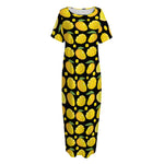 Mango Pattern Print Short Sleeve Long Nightdress
