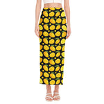 Mango Pattern Print Side Slit Maxi Skirt