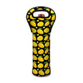 Mango Pattern Print Single Neoprene Wine Tote
