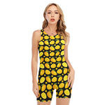 Mango Pattern Print Sleeveless One Piece Swimsuit