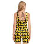 Mango Pattern Print Sleeveless One Piece Swimsuit