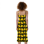 Mango Pattern Print Slim Fit Midi Cami Dress