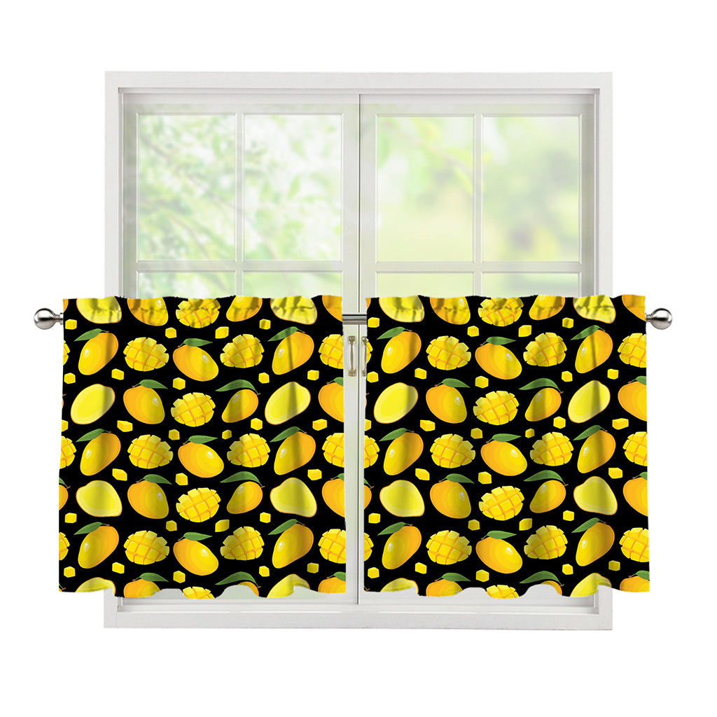 Mango Pattern Print Tier Curtains