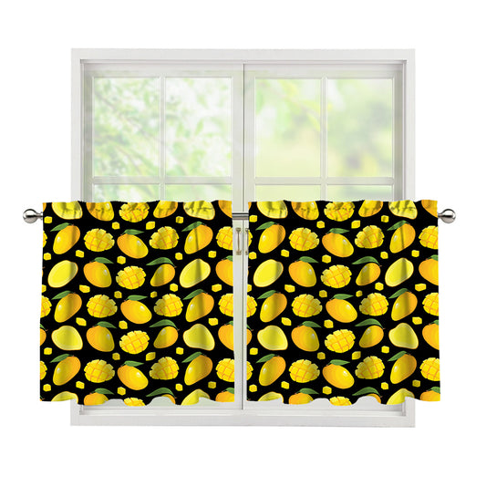 Mango Pattern Print Tier Curtains