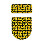 Mango Pattern Print Toilet Lid And Tank Cover Set