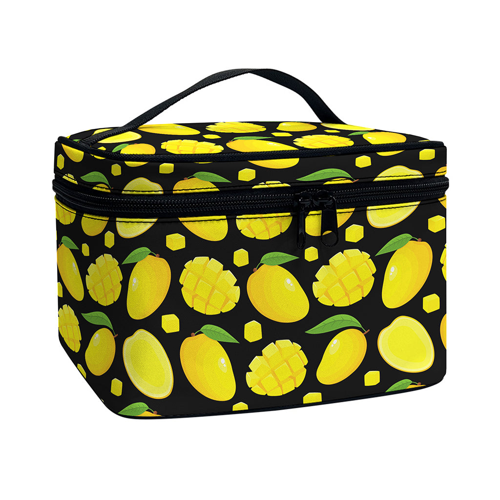 Mango Pattern Print Travel Makeup Bag