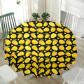Mango Pattern Print Waterproof Round Tablecloth