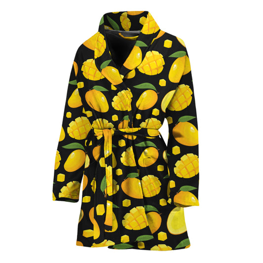 Mango Pattern Print Women's Bathrobe