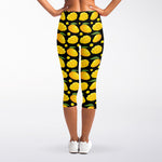 Mango Pattern Print Women's Capri Leggings