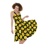 Mango Pattern Print Women's Sleeveless Dress