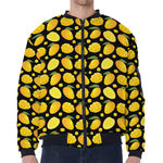 Mango Pattern Print Zip Sleeve Bomber Jacket