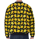 Mango Pattern Print Zip Sleeve Bomber Jacket