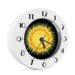 Manipura Chakra Mandala Print Alarm Clock