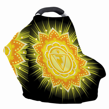 Manipura Chakra Mandala Print Baby Seat Cover