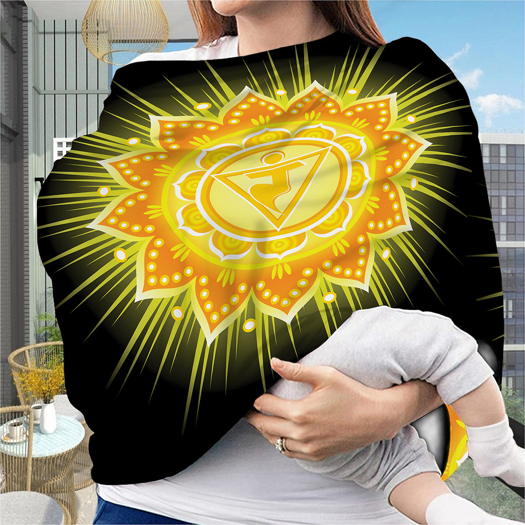 Manipura Chakra Mandala Print Baby Seat Cover