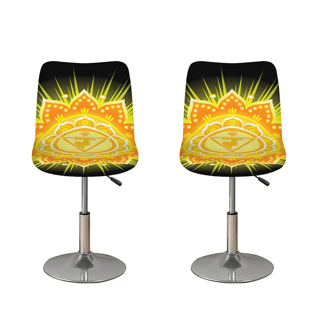 Manipura Chakra Mandala Print Bar Stool Covers