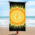 Manipura Chakra Mandala Print Beach Towel