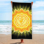Manipura Chakra Mandala Print Beach Towel