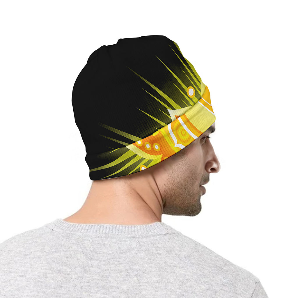 Manipura Chakra Mandala Print Beanie