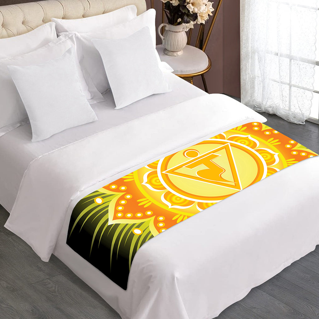 Manipura Chakra Mandala Print Bed Runner