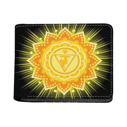 Manipura Chakra Mandala Print Bifold Wallet