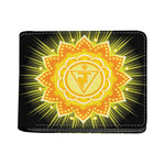 Manipura Chakra Mandala Print Bifold Wallet