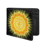 Manipura Chakra Mandala Print Bifold Wallet