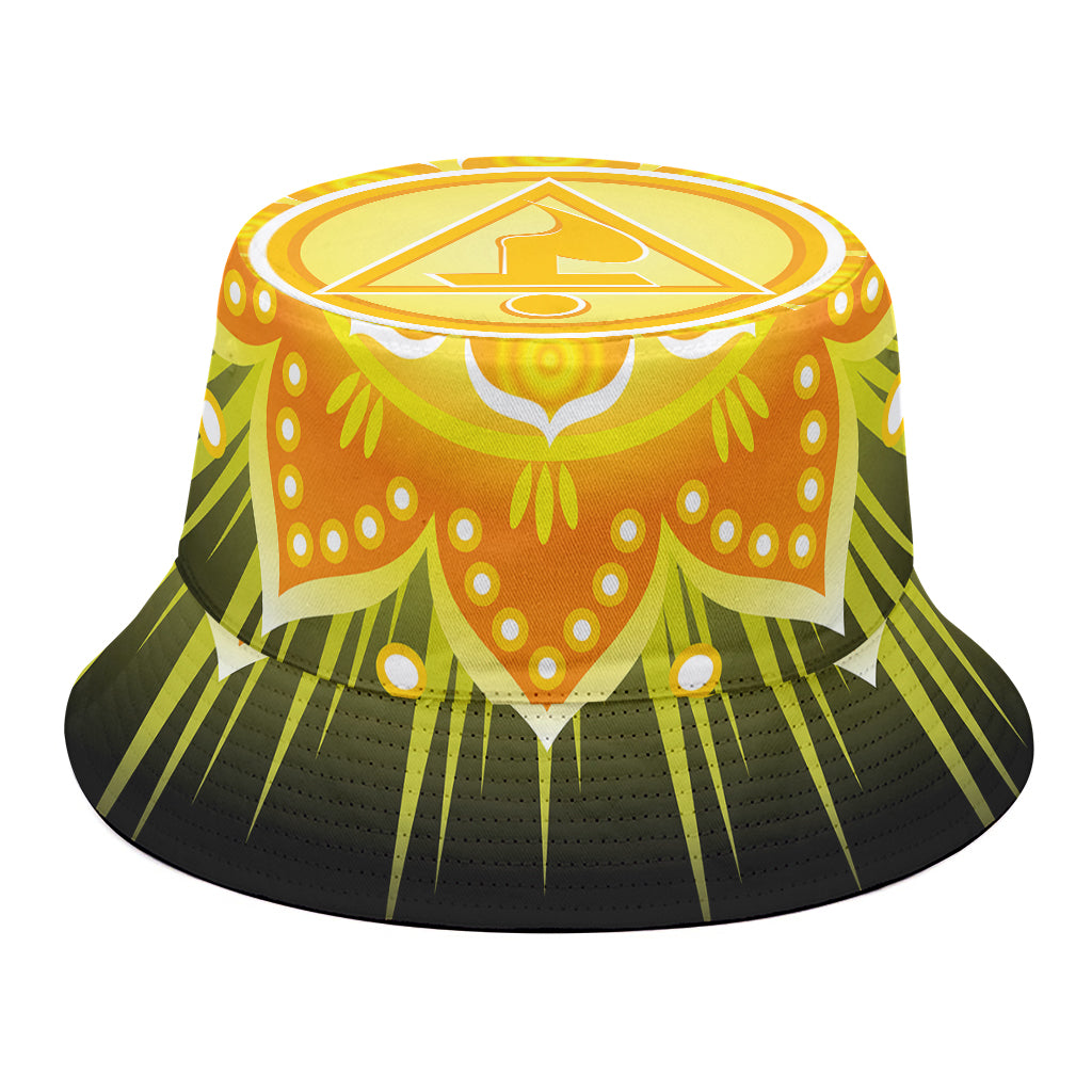 Manipura Chakra Mandala Print Bucket Hat