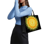Manipura Chakra Mandala Print Canvas Tote Bag