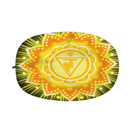 Manipura Chakra Mandala Print Car Side Mirror Covers