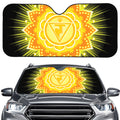 Manipura Chakra Mandala Print Car Windshield Sun Shade