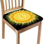 Manipura Chakra Mandala Print Chair Cushion Cover