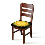 Manipura Chakra Mandala Print Chair Cushion Cover